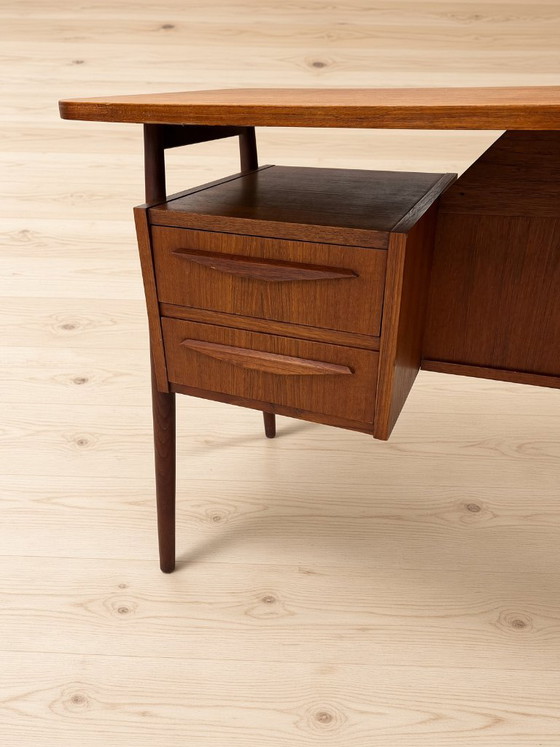 Danish Petite Desk By Gunnar Nielsen For Tibergaard Photos – tibergarrd, Wood (photo 6 of 12)