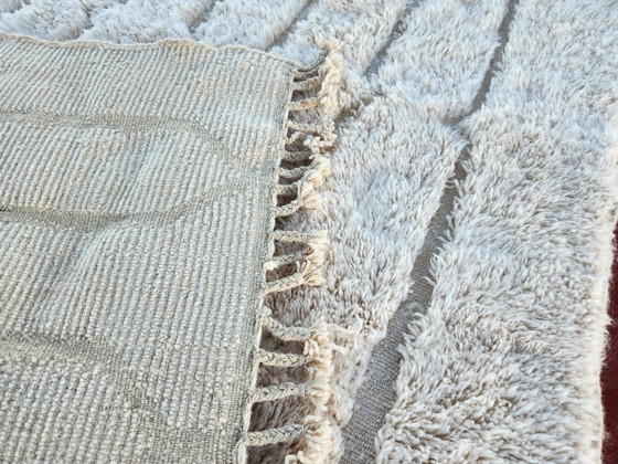 Tappeto Beni Ouarain 240x160 cm – Lana Naturale Non Tinta – Motivo a Rilievo Scolpito – Tappeti, Cotone (photo 3 of 7)