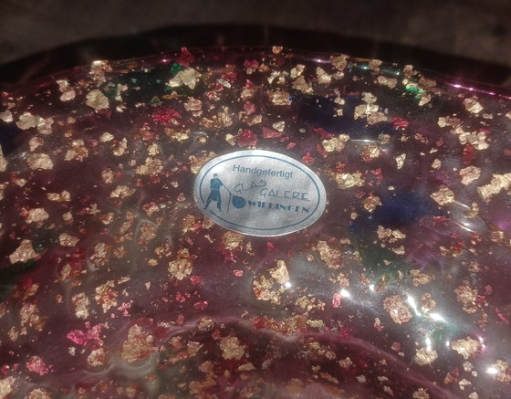 Image 1 of Coupe à fruits en verre d'art, Galerie du verre Willingen