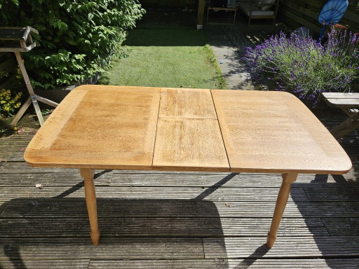 Mesa de comedor Pastoe original (años 60) – Extensible con NED. OCT.