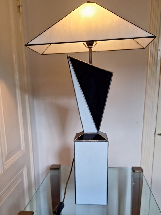 Lampada da tavolo anni '60 in vetro e ottone – Lampade da tavolo (photo 10 of 10)