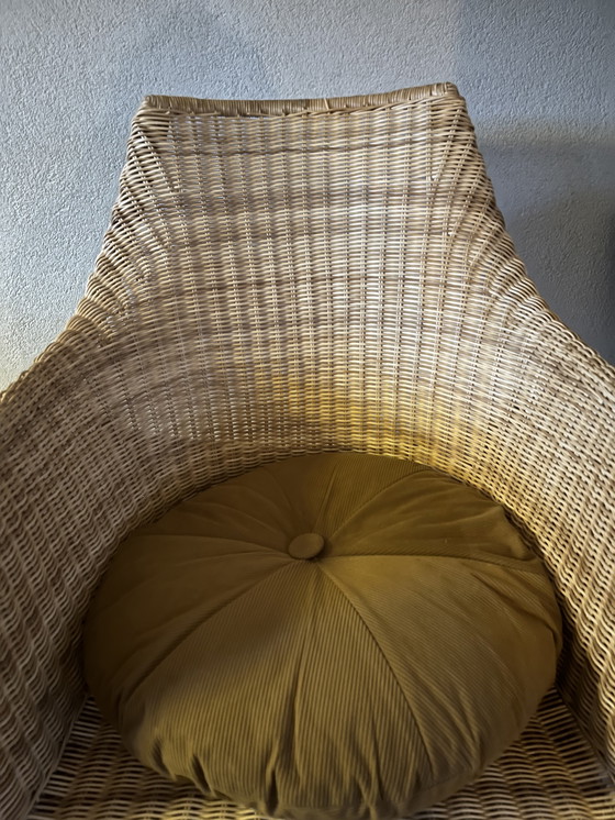 Image 1 of Vintage Ikea "Hejka" Rieten Schommelstoel