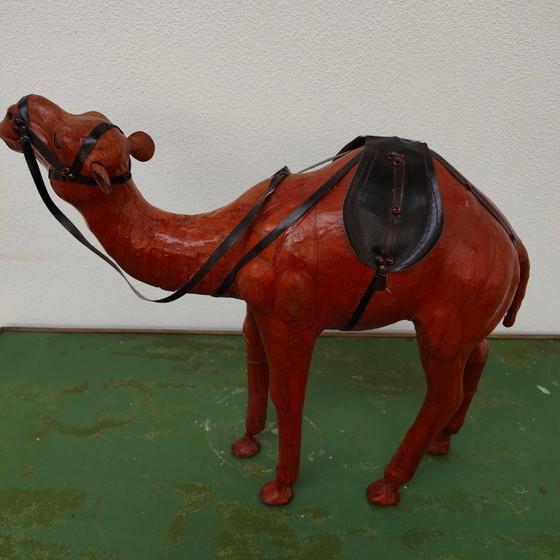 Image 1 of Vintage handmade leather Drommedaris statue
