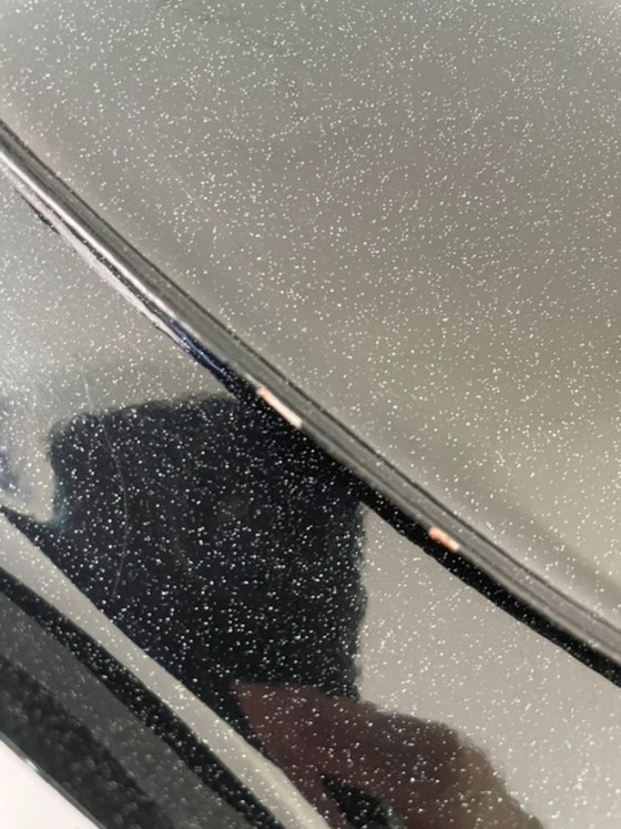 Image 1 of Ensemble de plateaux en métal noir au design organique