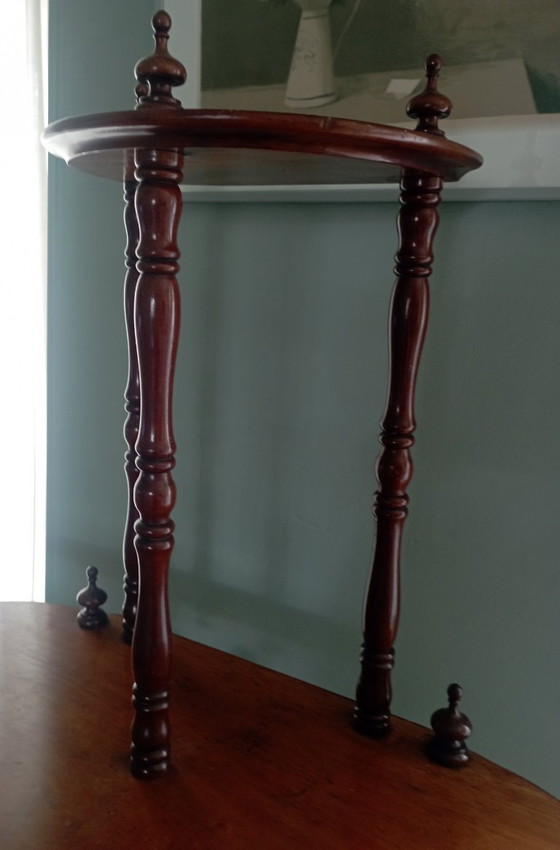 Image 1 of Fraaie Antieke Mahony Etage/Console Wandkast