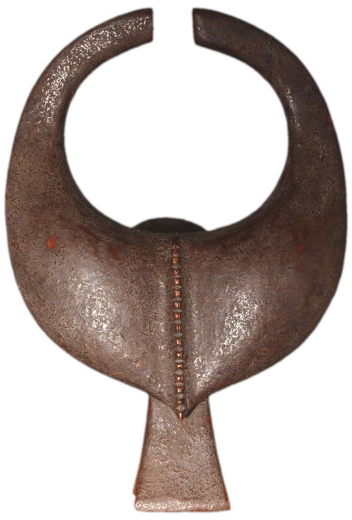 African wooden mask, symbolizing a buffalo, Nigeria, 25x36cm – wanddecoratie