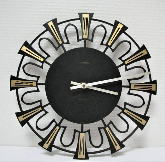 Image 1 of 60's design metal wall clock