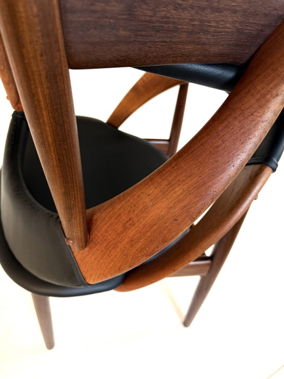 Image 1 of 4x gerestaureerde eetkamerstoel, Arne Hovmand Olsen ‘60