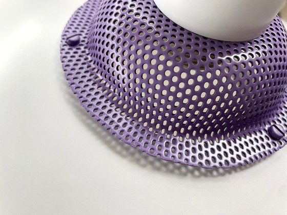 Image 1 of Jeka vintage Deens design LAMP Mid Century wit paars