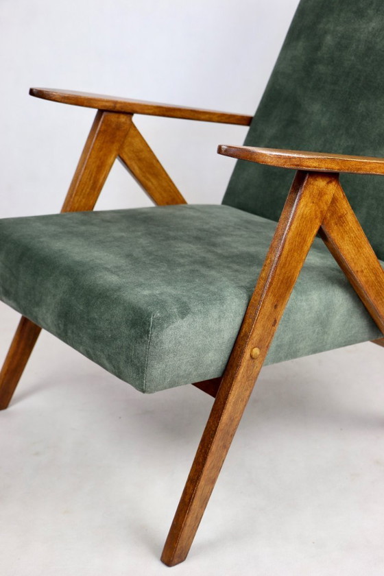 Image 1 of B-310 VAR-Sessel aus olivem Samt, 1975