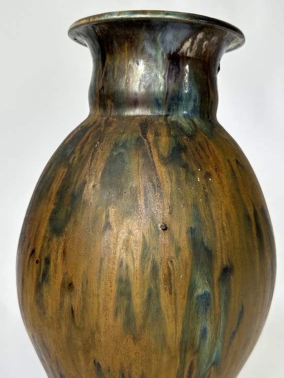 Image 1 of Flamed Pottery Vase by Léon Lempereur, Early 20th Century