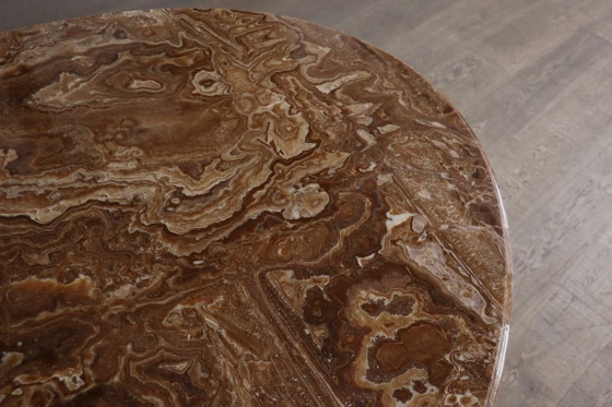 Oval Onyx Marble Dining Table By Angelo Mangiarotti, Italy, 1970s – Iron, Vintage (photo 6 of 14)