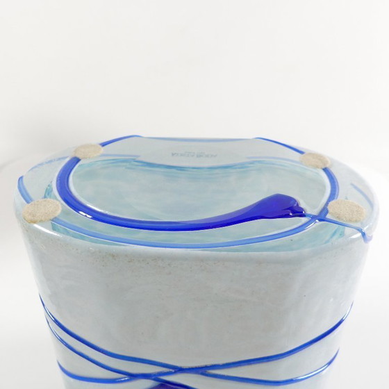 Image 1 of Kosta Boda Vase Galaxy Blue, signed Vallien