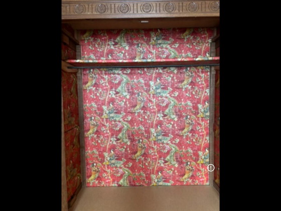 Image 1 of Kledingkast, vol eikenhout. 