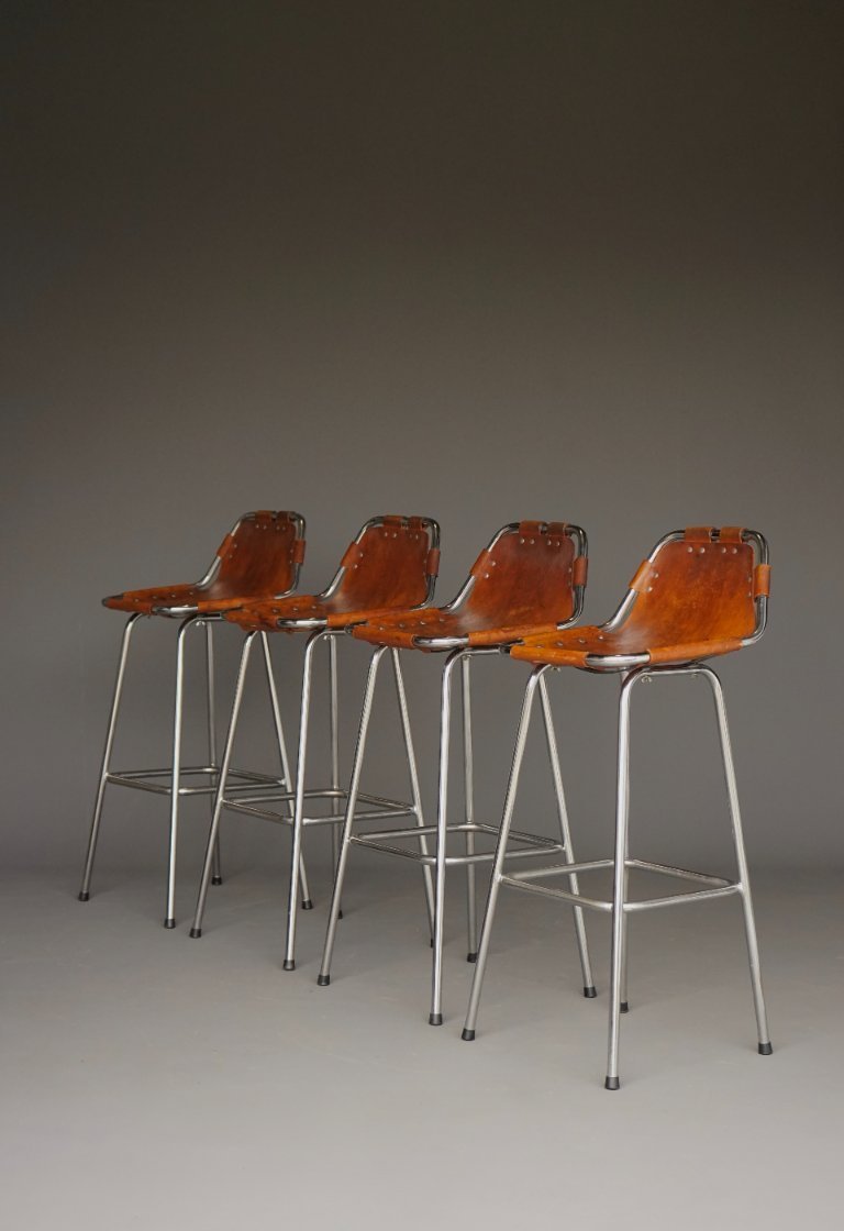 Bar Stools attributed to Dal Vera for Charlotte Perriand/ Les Arcs