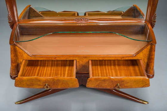 Image 1 of Tocador o consola con espejo de Vittorio Dassi, años 50