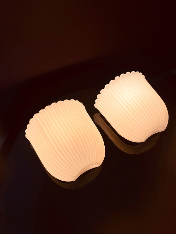 Image 1 of Set Glashütte Tulip Wall Lamps
