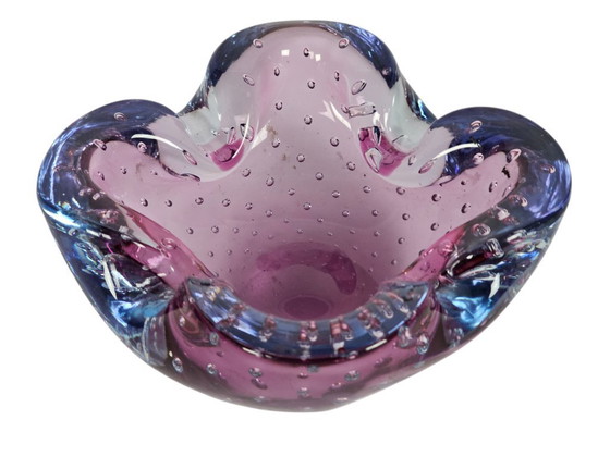 Image 1 of Murano - Sommerso - Bullicante - Eingeschlossene Luftblasen - Italien - 60er Jahre