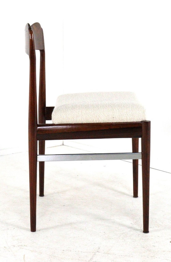 Set di 6 sedie da pranzo in palissandro, sedie da pranzo nuove, imbottite, stile vintage – AWA, Wood (photo 12 of 17)