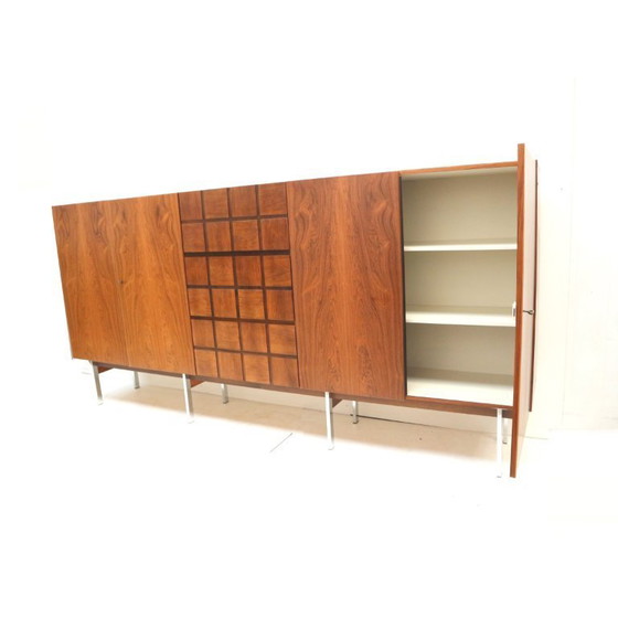 Image 1 of Uniek vintage design dressoir van palissander met bargedeelte uit de jaren ’60