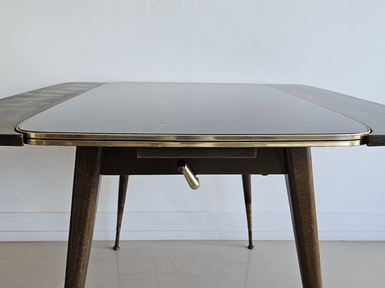 Image 1 of Vintage 1950s dining table, table can be extended in width