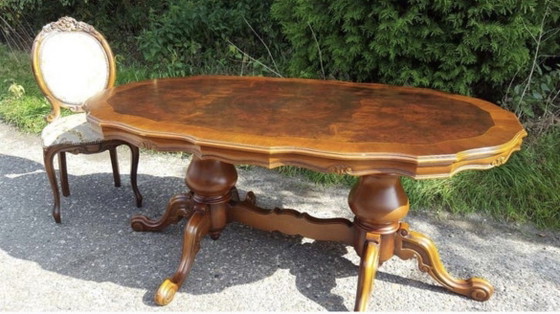 Image 1 of Barok eetkamer tafel 