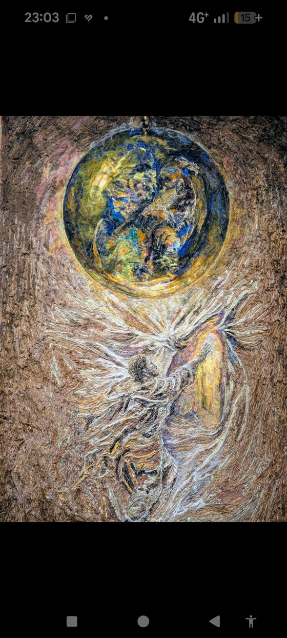 VANO – Between Worlds – Œuvre d'Art Originale en Fil – Peintures et dessins, Wool (photo 2 of 12)