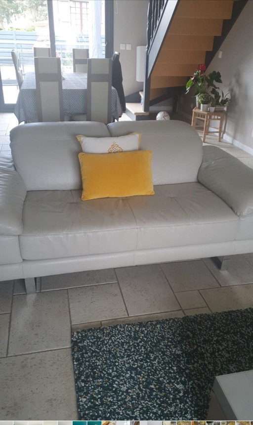 Natuzzi 2-seater Leather Sofa