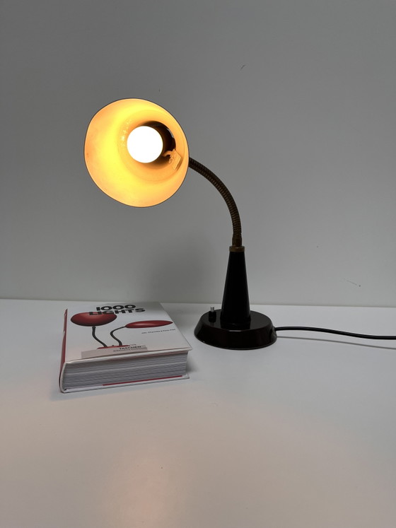 Image 1 of Vintage brown Gemi desk lamp / table lamp