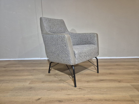 Image 1 of 2x Showroom Modelle Montel Bliss Sessel - Stoff - Leder