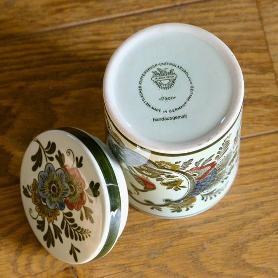 Image 1 of Scatola dipinta a mano della collezione "Peacock" di Villeroy & Boch