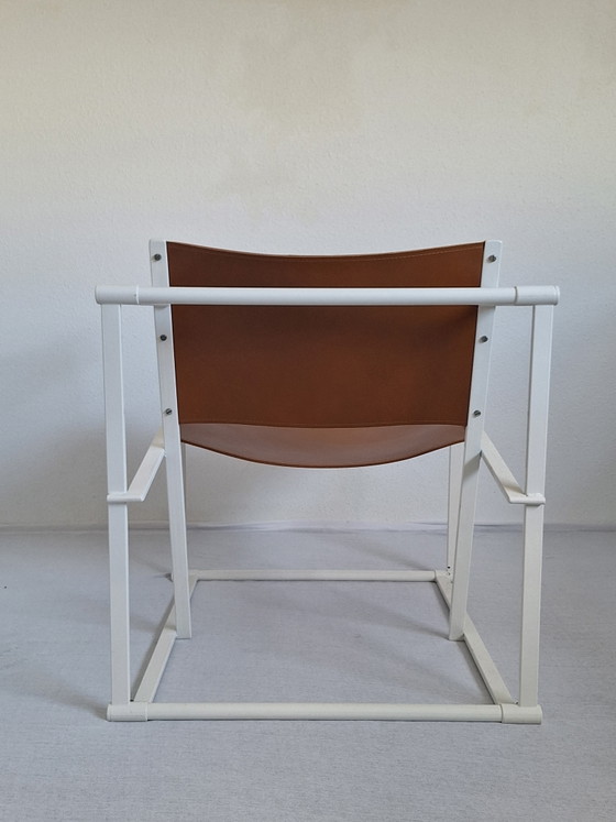 Fauteuil Cube Pastoe FM 62 Radbout Van Beekum 1980 – Metal, Leather (photo 5 of 12)