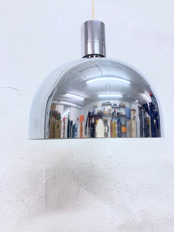 Image 1 of Lampada a sospensione dell'era spaziale italiana di Sirrah Design Franco Albini Franca Helg