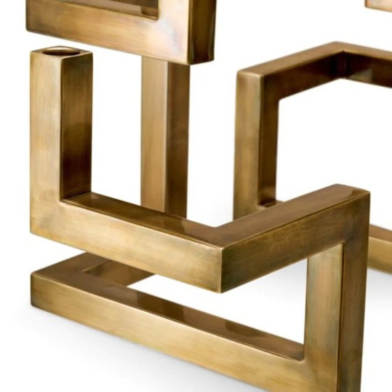 Portacandele Skyline - Ottone vintage – Eichholtz, Brass (photo 4 of 5)