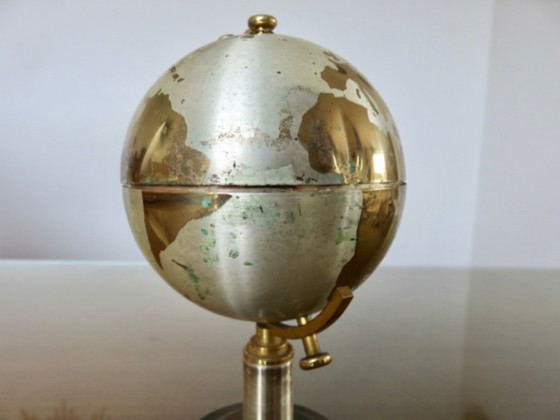 Image 1 of Globe, brass cigarette dispenser, 60s/70s