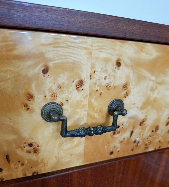 Image 1 of Set vintage di 2 comodini, comodino portaoggetti, comodino retrò, tavolini portaoggetti, comodini in legno,