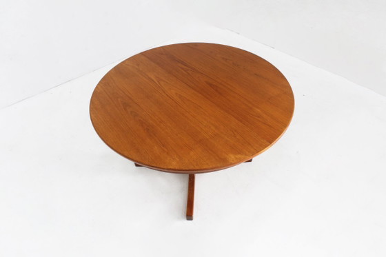 Image 1 of table à manger ronde extensible vintage danoise