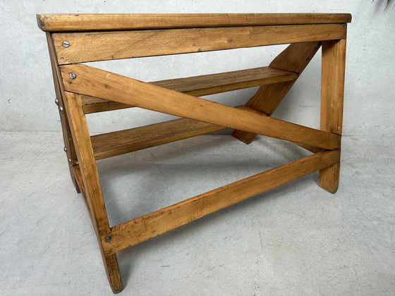 Image 1 of Peldaños "librería" vintage - haya