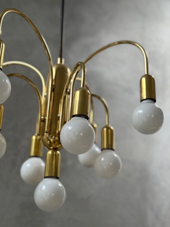 Image 1 of Midcentury Sölken Leuchten kroonluchter / plafondlamp