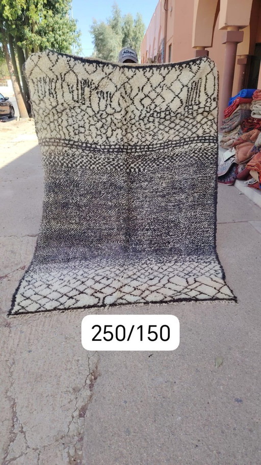 Handgeknoopt Berber kleed wol 250x150cm