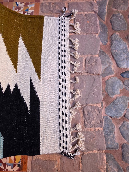 Tappeto marocchino Kilim a tessitura piatta 150 x 100 cm