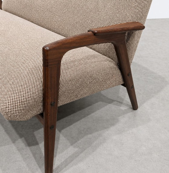 Image 1 of Vintage Scandinavian two-seater sofa in solid teak