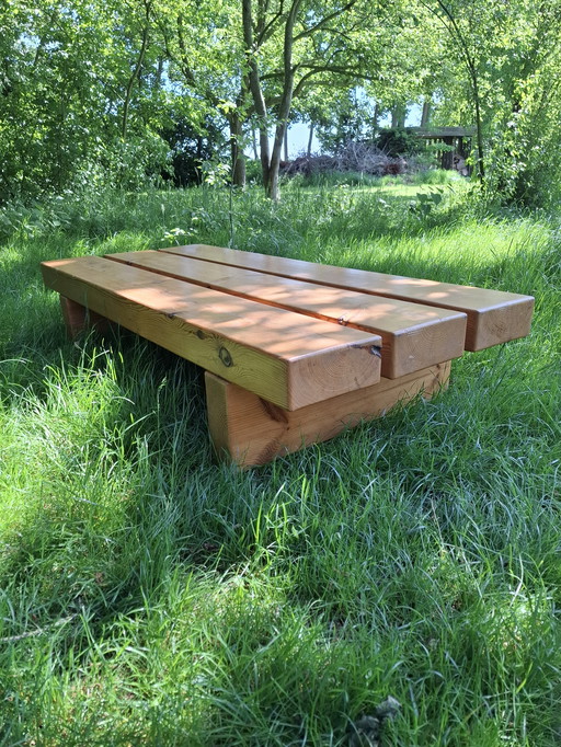 Wabi Sabi coffee table sleeper table brutalist coffee table