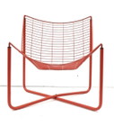 Sedia Jarpen in filo rosso Niels Gammelgaard anni '80 - originale IKEA