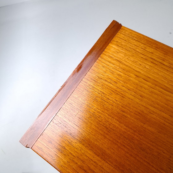Image 1 of Vintage Danish design sideboard teak sliding doors 1970s