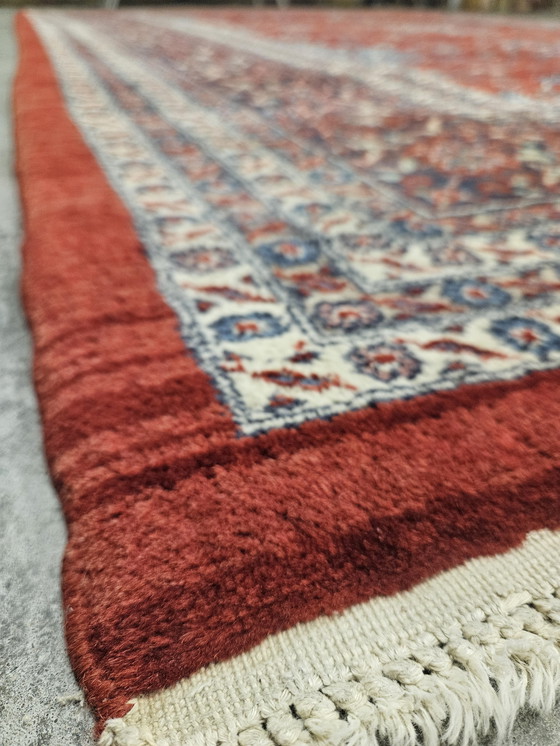 Image 1 of Medallón de alfombra Saruk de lana oriental anudado a mano 247x344cm