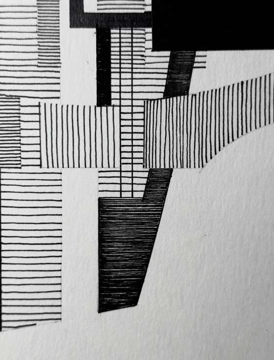 Eugène Eechaut (1928–2019) — Geometrisch abstracte compositie, 1981 – Schilderijen & Tekeningen, Paper (photo 8 of 12)