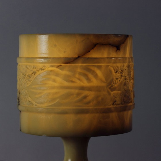 Image 1 of Lámpara de mesa de mármol única, Noruega, década de 1970