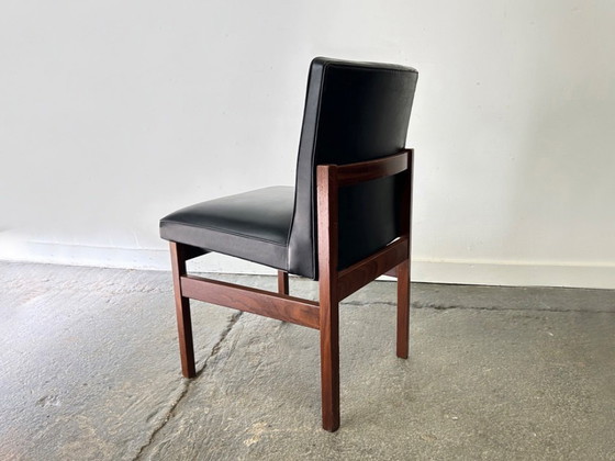 Image 1 of Set of 4 Mid-Century 1960s solid teak dining chairs by Peter Hayward for Vanson