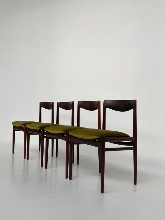 Set of 4 vintage rosewood dining chairs – Mid Century Modern (photo 3 of 8)